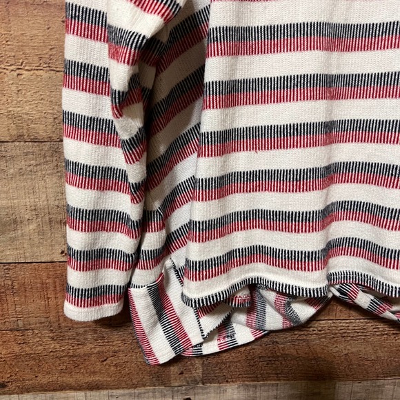 ModCloth Bit of Twist Long Sleeve Top White/Red Stripe Size 3X - Picture 10 of 12